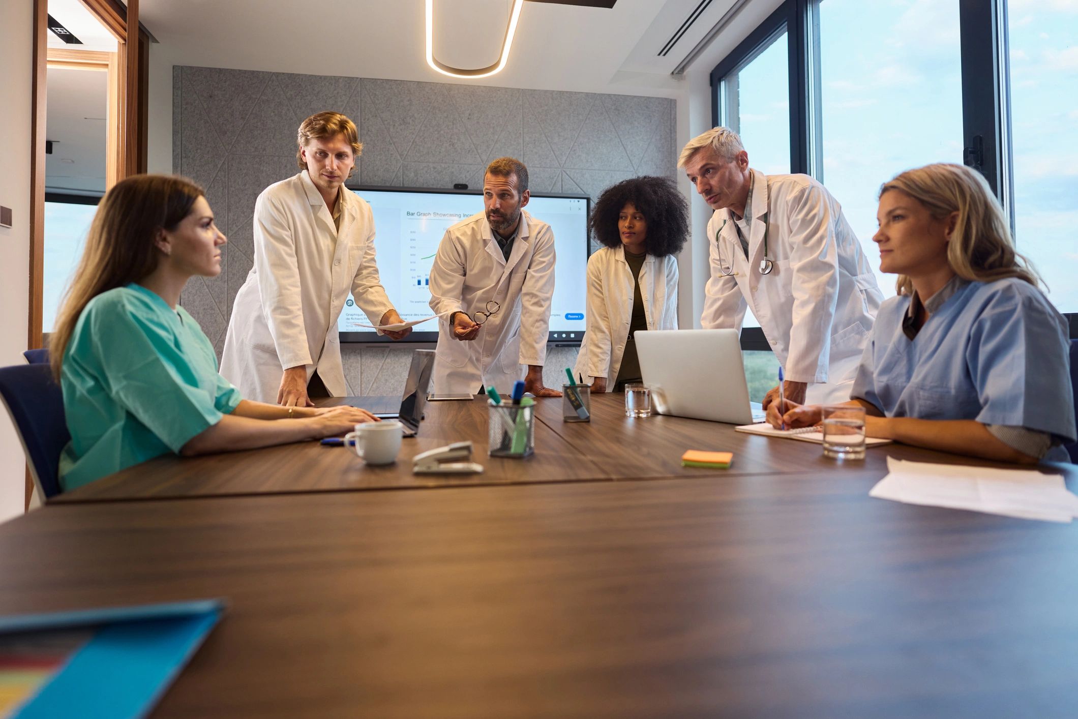 pharmaceutical team meeting innovation